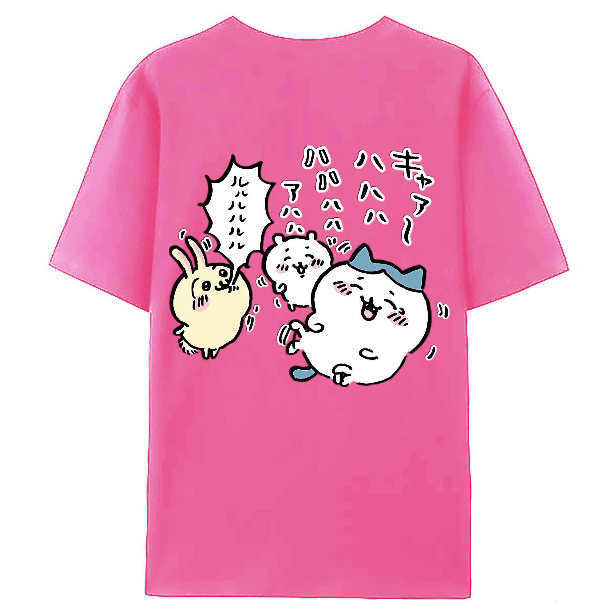 （画像用） ちいかわ うさぎ Chii-kawa usagi レディース半袖Tシャツ(バックプリント)